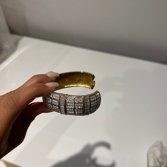 Vintage authentic Swarovski Crystal Cuff Bracelet - Picture 8 of 9